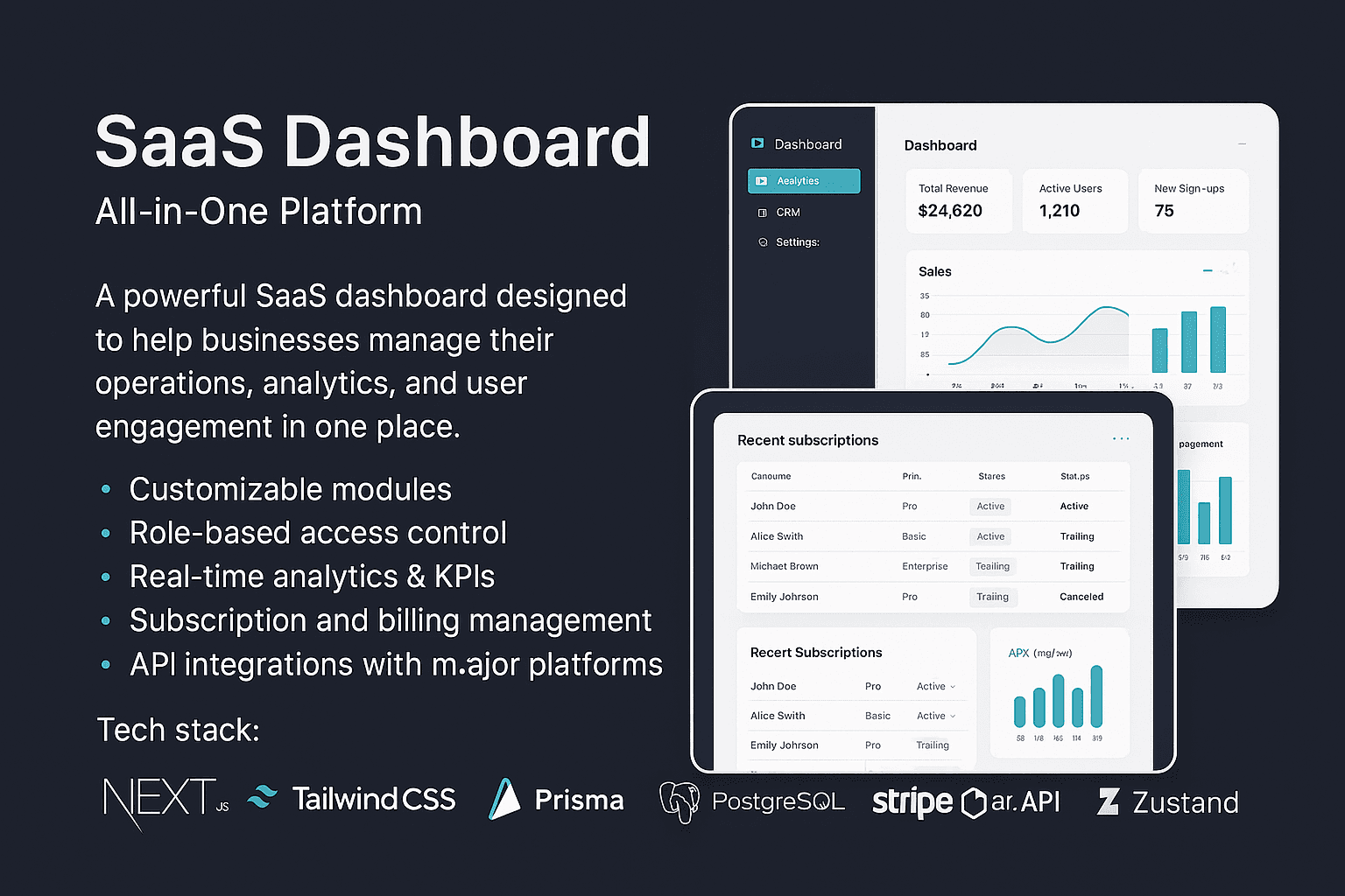 SaaS Dashboard